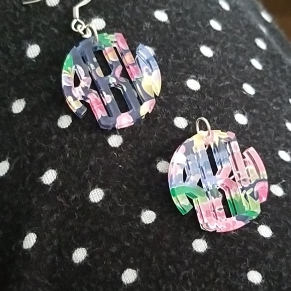 Monogram earrings RBW - Picture 1 of 1